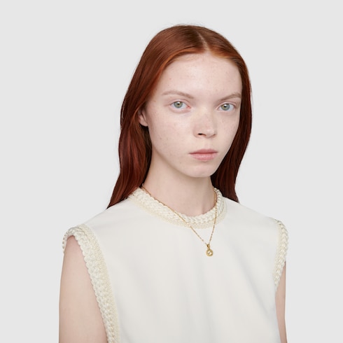 Gucci Interlocking necklace in Undefined Yellow Gold | GUCCI® SI