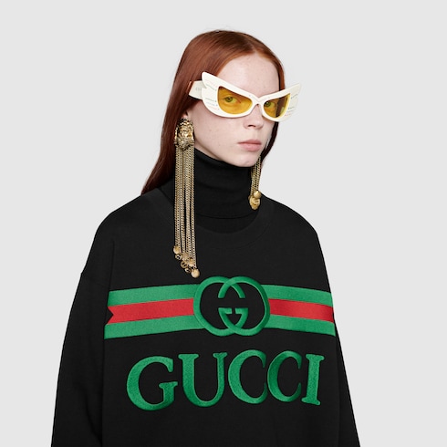 gucci sweatshirt logo