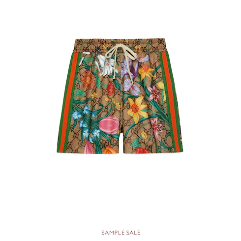 gucci floral shorts