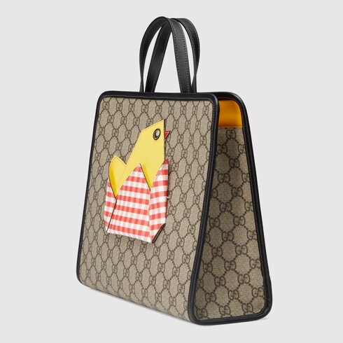Gg Kinder Shopper Mit Kuken Applikation Gucci De