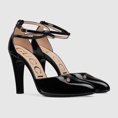 gucci patent leather heels
