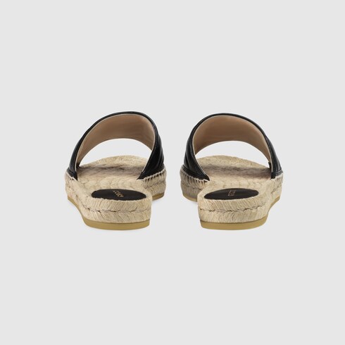 gucci leather espadrille sandal