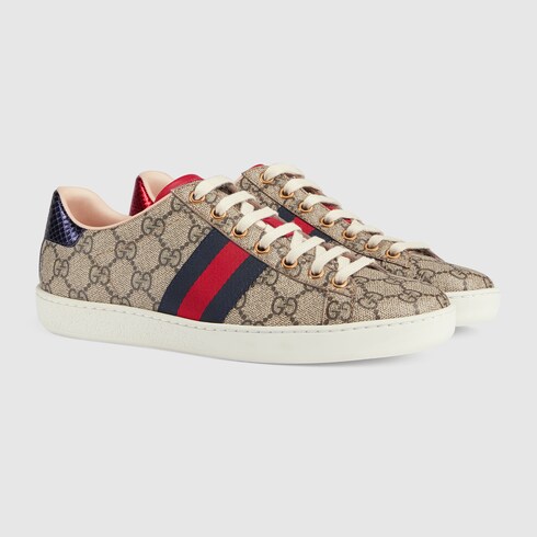 GG Supreme Women's Ace Sneaker | GUCCI® US