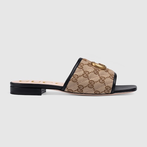 canvas slide sandal | GUCCI® Australia