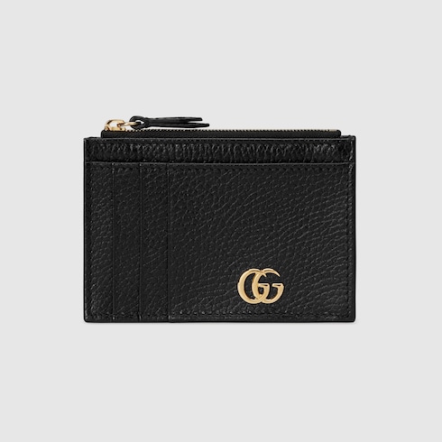 ダブルG カードケース ・ブラック レザー | GUCCI公式