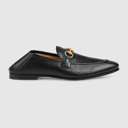 leather horsebit loafer gucci