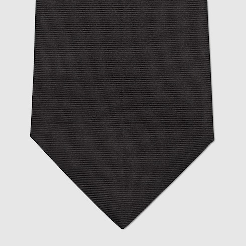 Bee embroidered silk tie