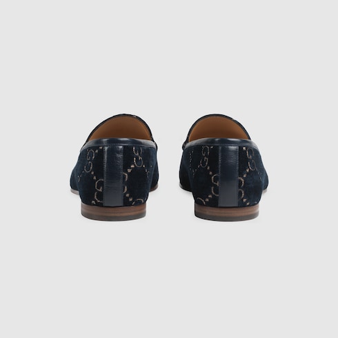 Gg velvet loafer sale