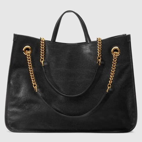 Black Gucci Horsebit 1955 large tote bag | GUCCI® US