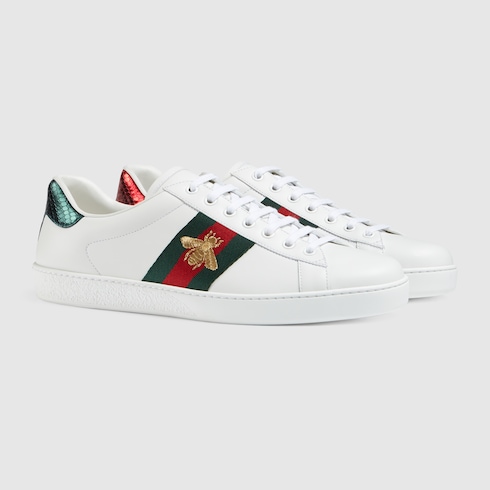 gucci ace bee sneakers mens