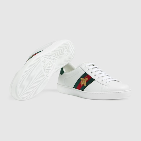 Men's Ace Sneaker White Leather With 