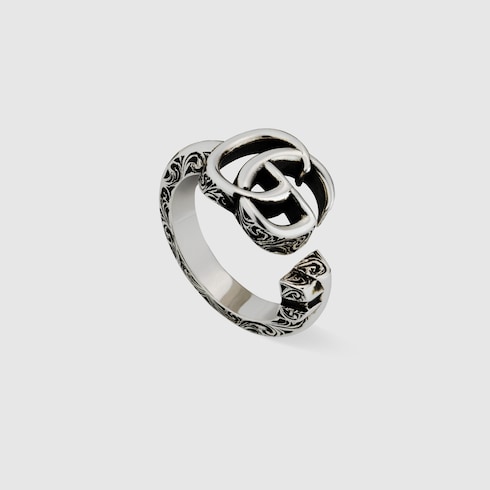 Кольцо с ключом с символом Double G