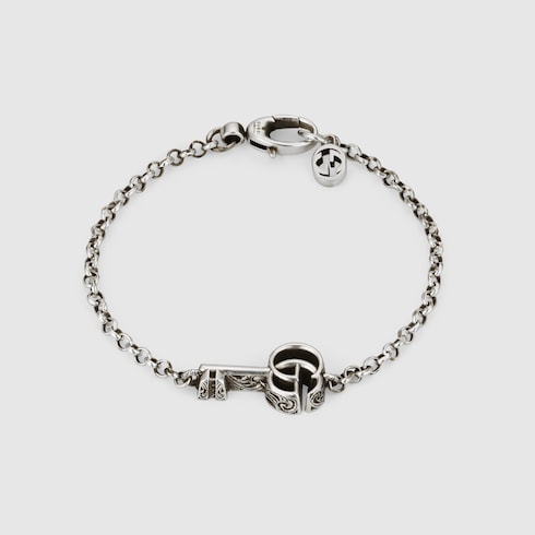 bracelet with double g in silver