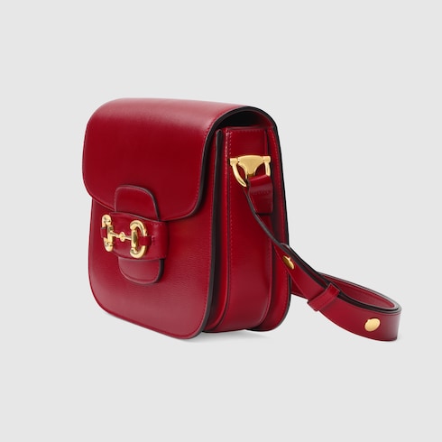 Red Leather Gucci 1955 Horsebit Shoulder Bag GUCCI Canada