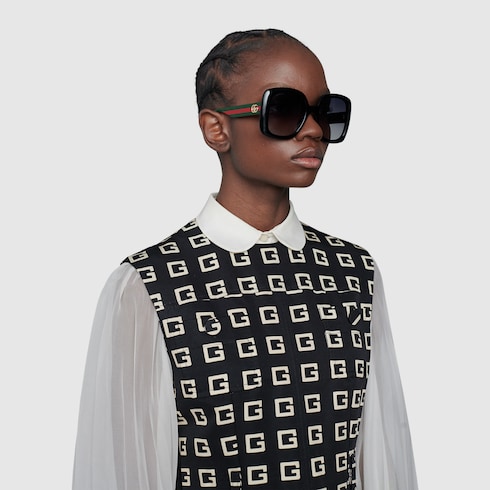 Square sunglasses with Web