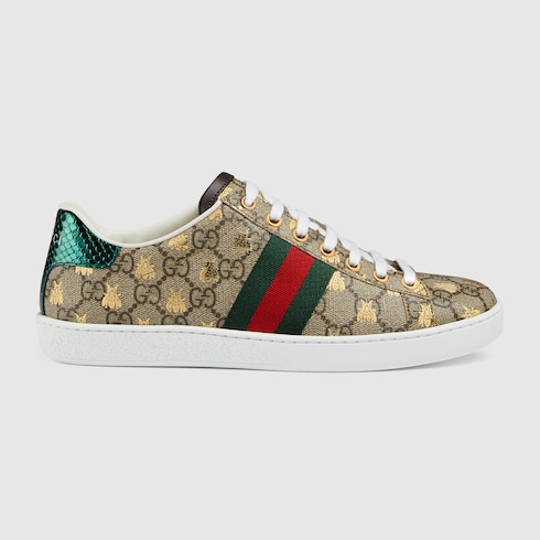 gucci gold bee shoes