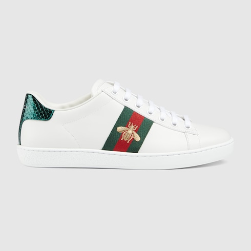 Women's Gucci Ace trainer with bee Detail 2