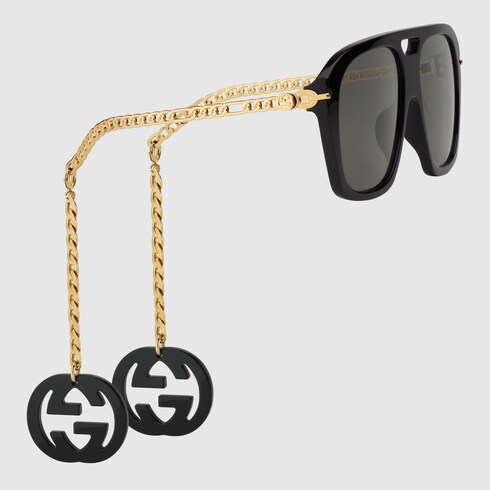 square & rectangle mens gucci sunglasses