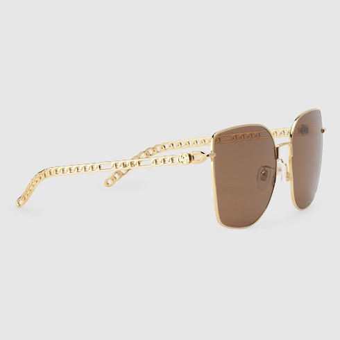 Speziell Geformte Sonnenbrille Mit Anhanger Nur Online Gucci De