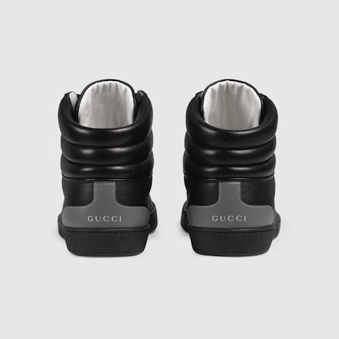 black high top gucci sneakers