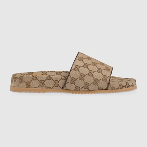 gucci slides canvas