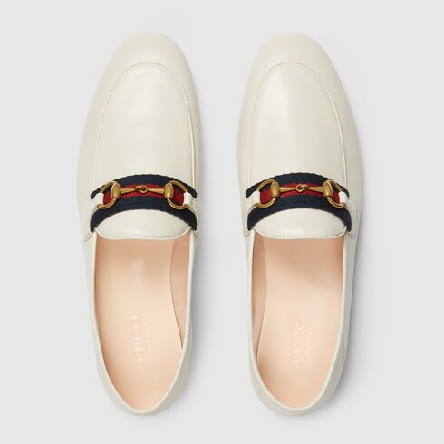 gucci white loafers ladies