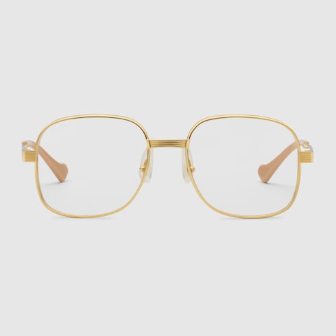 gucci round rimless sunglasses