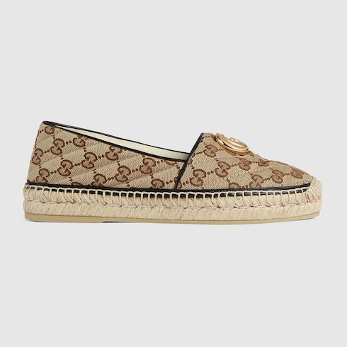 Women's GG matelassé canvas espadrille