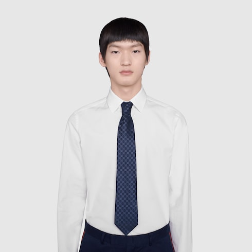 Corbata de seda con GG