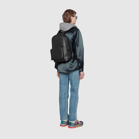 gucci signature leather backpack