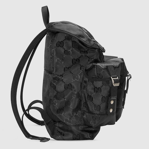 Gucci Off The Grid Backpack In Black Gg Econyl Gucci Ae