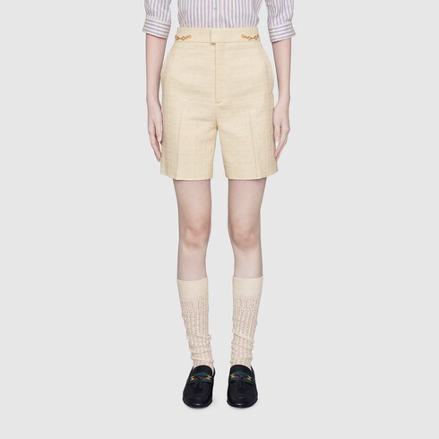 gucci tweed shorts