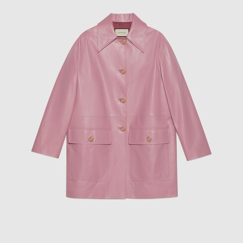 gucci pink coat