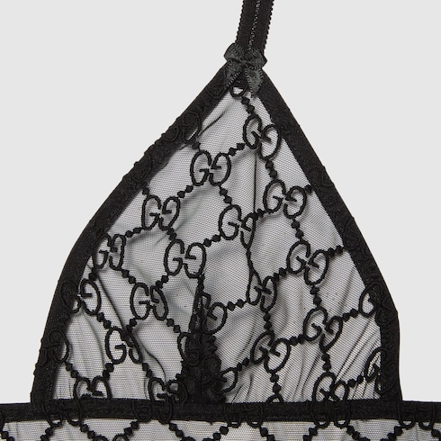 Dessous-Set aus Tüll mit GG Stickerei