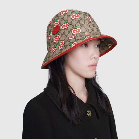 gucci gg canvas fedora