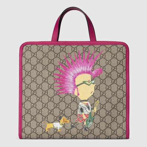 Gucci Children's GG punk print tote bag. 2