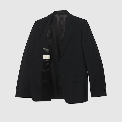 Traje de lana de angora de corte ajustado