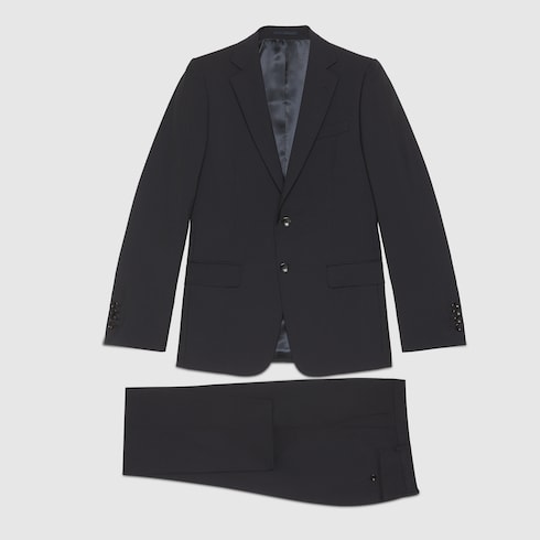 Slim fit wool mohair suit