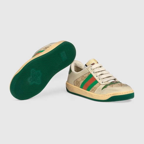 Children's Screener sneaker in butter leather | GUCCI® US