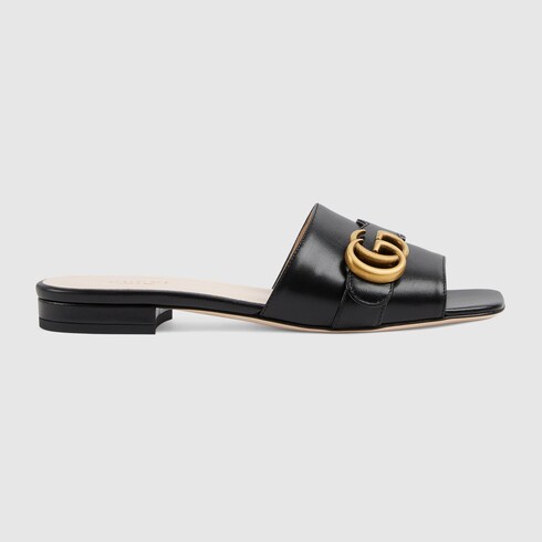 gucci women's slide with double g