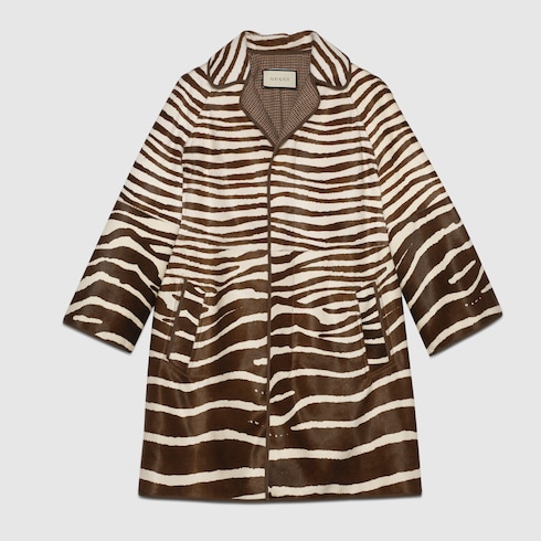 Gucci Zebra print calf hair coat. 9 Gucci Zebra print calf hair coat. 9