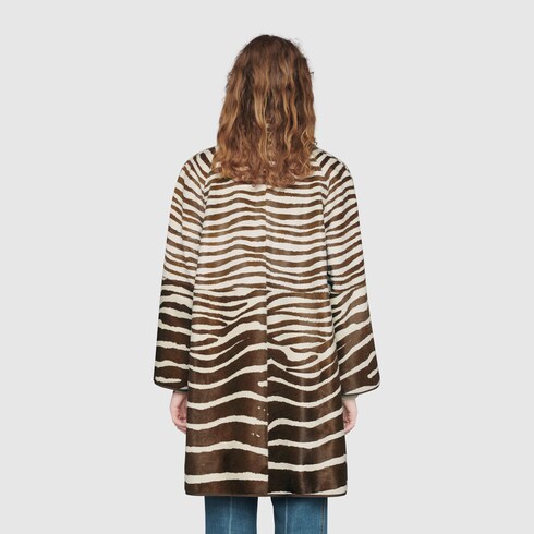 Gucci Zebra print calf hair coat. 5 Gucci Zebra print calf hair coat. 5