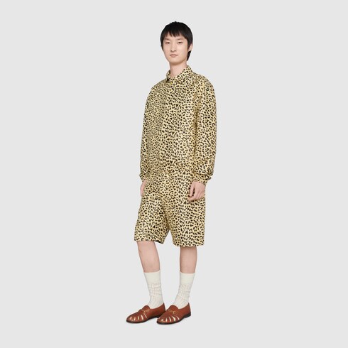 gucci leopard jacket