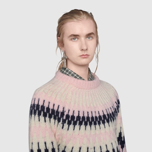 gucci wool jacquard sweater