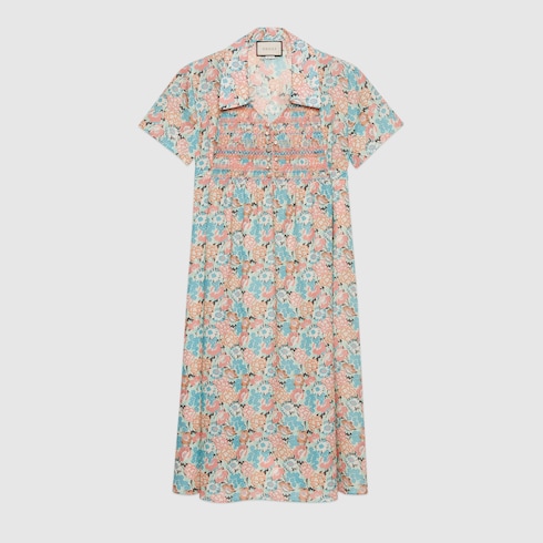 gucci floral maxi dress