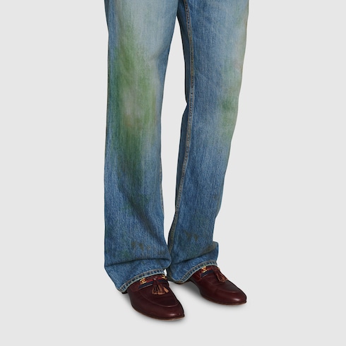 gucci eco washed denim