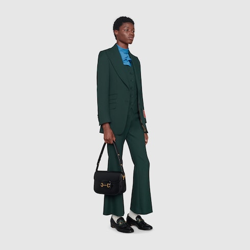 Gucci black horsebit bag best sale