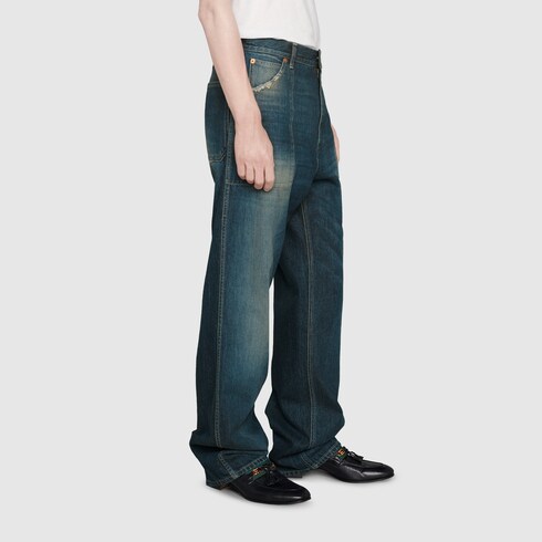 denim cargo trousers