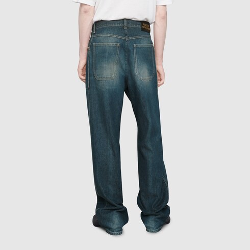 gucci eco washed organic denim pant