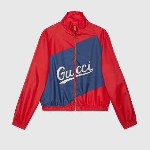 gucci windbreaker red